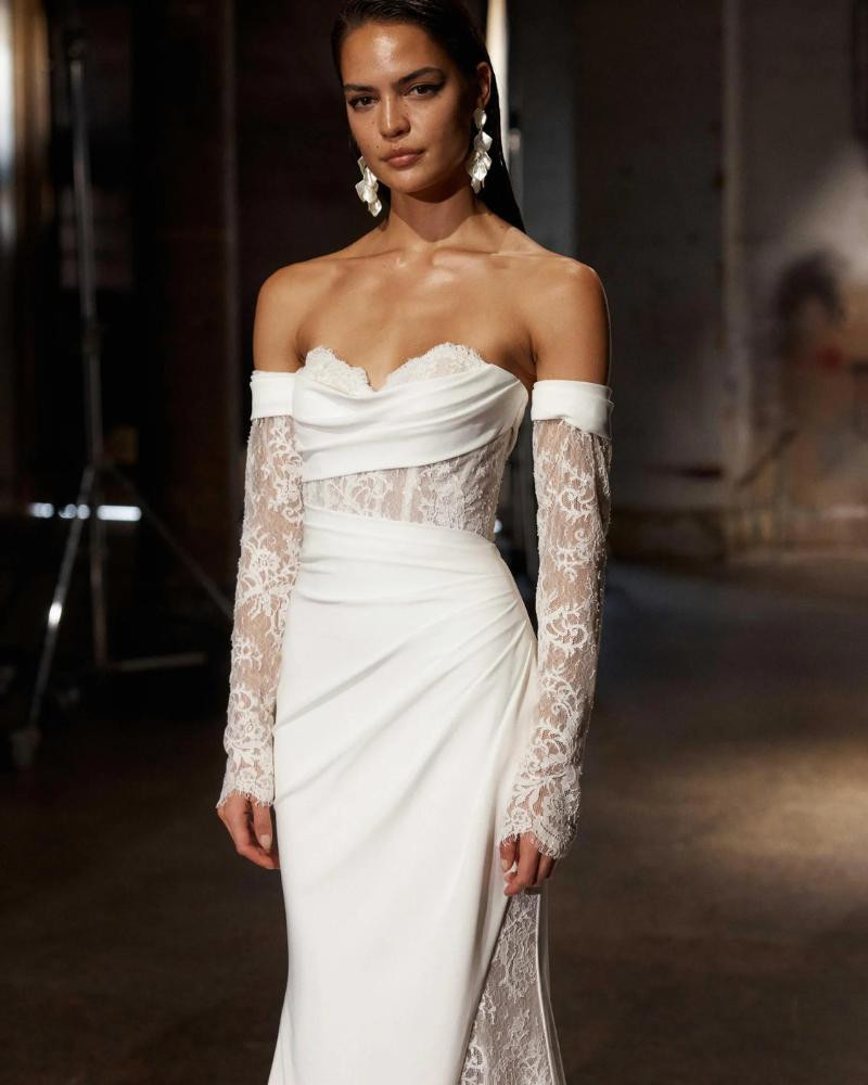 Gray - Evie Young Wedding Dress - White Rose Bridal Newark NJ