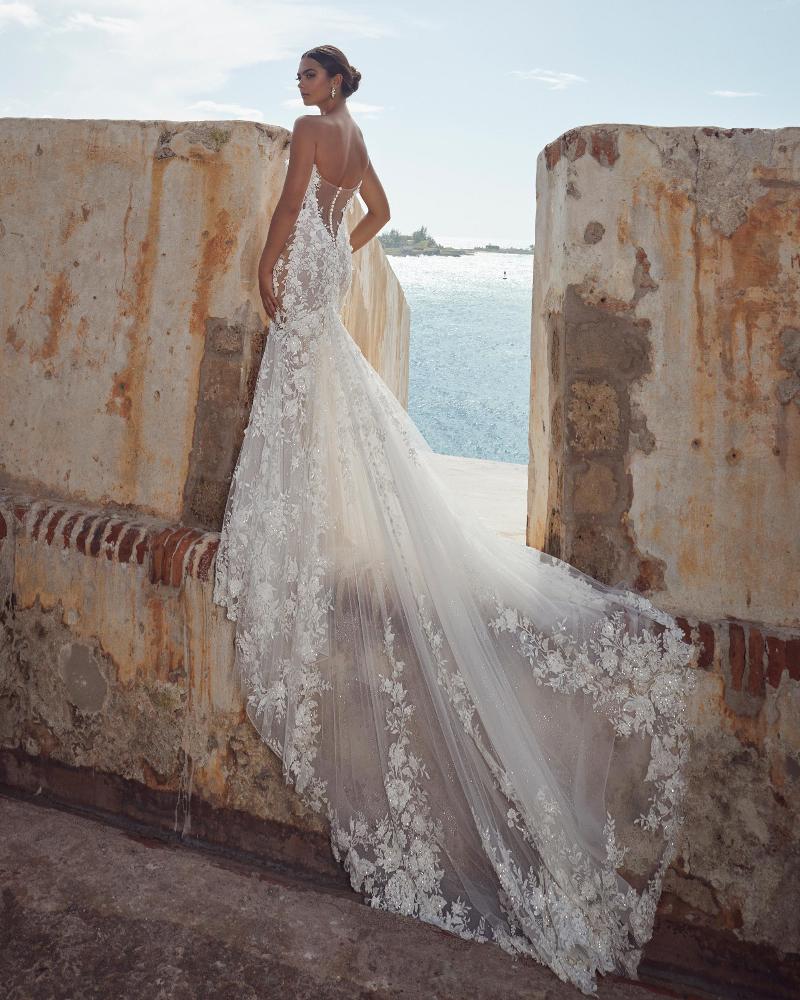 Style 123124 - Calla Blanche Wedding Dress - White Rose Bridal Newark NJ (view 2)