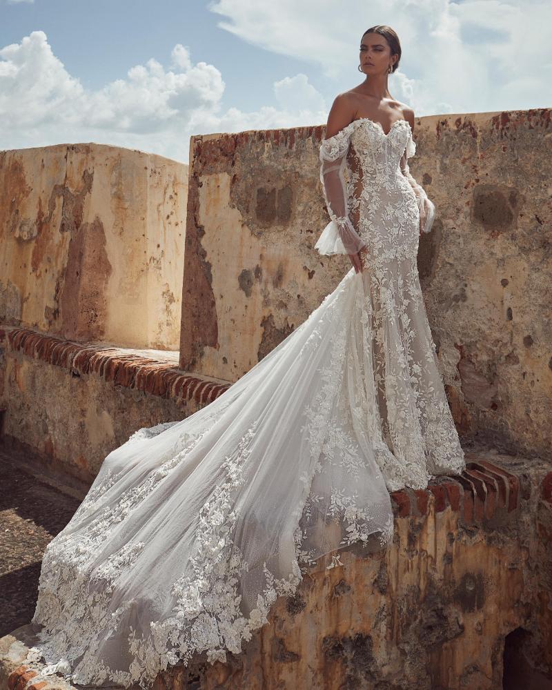 Style 123124 - Calla Blanche Wedding Dress - White Rose Bridal Newark NJ (view 4)