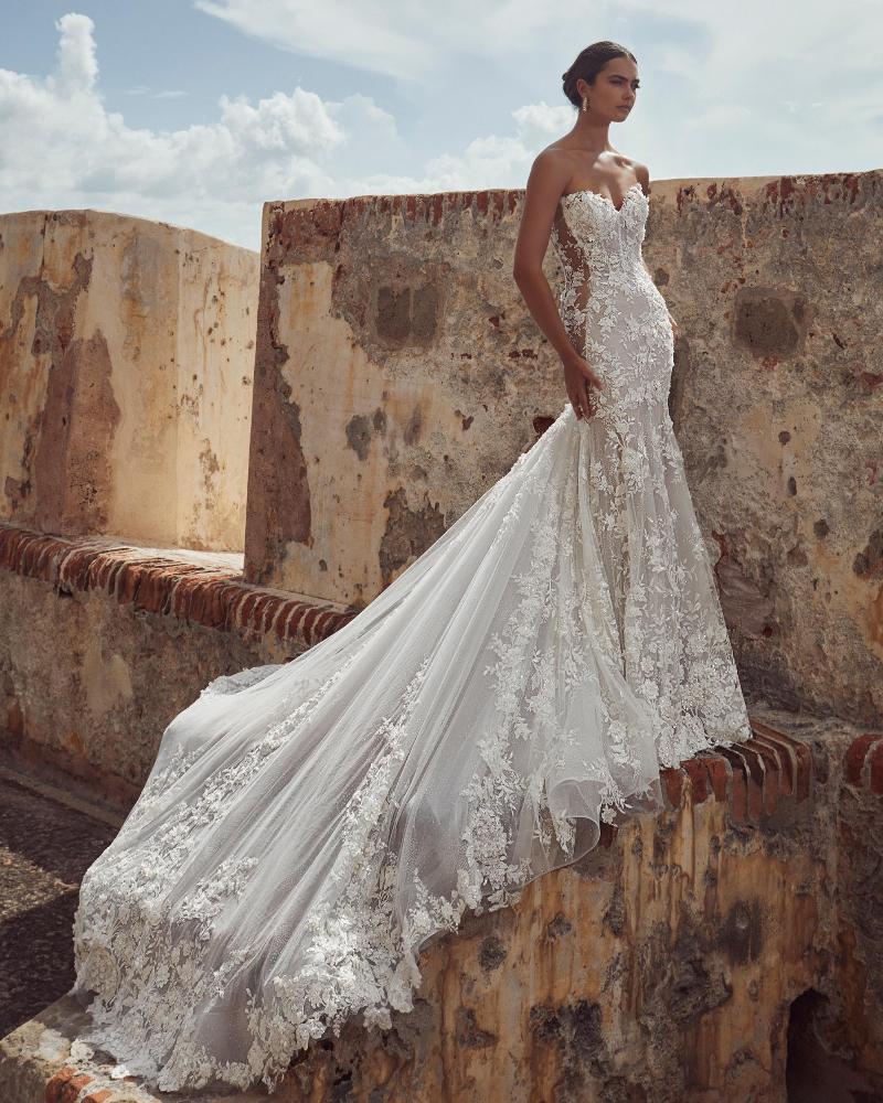 Style 123124 - Calla Blanche Wedding Dress - White Rose Bridal Newark NJ (view 5)