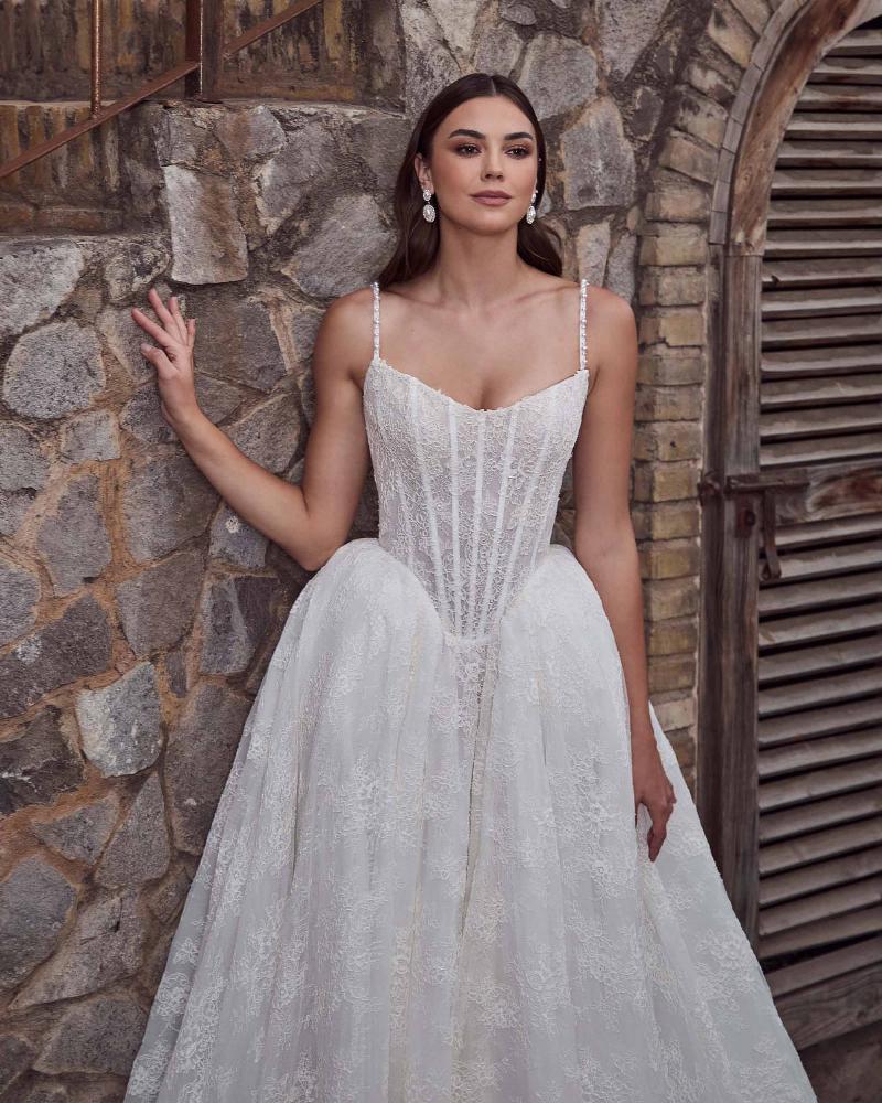 Style 125240 - Calla Blanche Wedding Dress - White Rose Bridal Newark NJ (view 2)