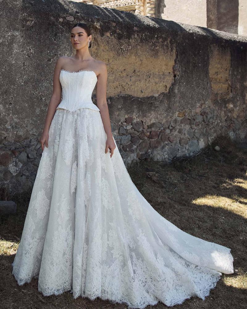 Style 125247 - Calla Blanche Wedding Dress - White Rose Bridal Newark NJ (view 4)