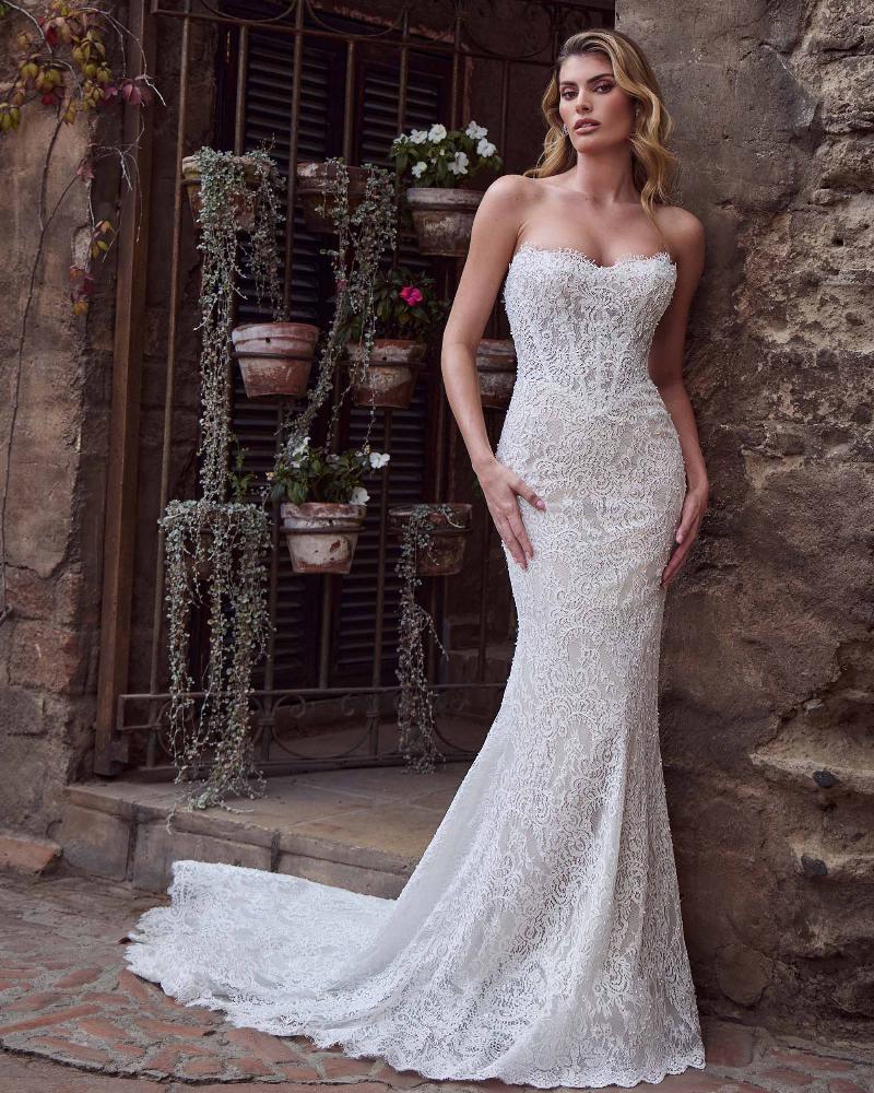 Style 125259 - Calla Blanche Wedding Dress - White Rose Bridal Newark NJ