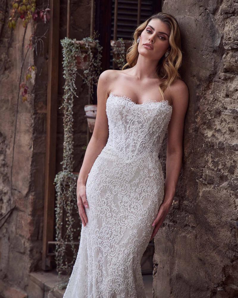 Style 125259 - Calla Blanche Wedding Dress - White Rose Bridal Newark NJ (view 2)