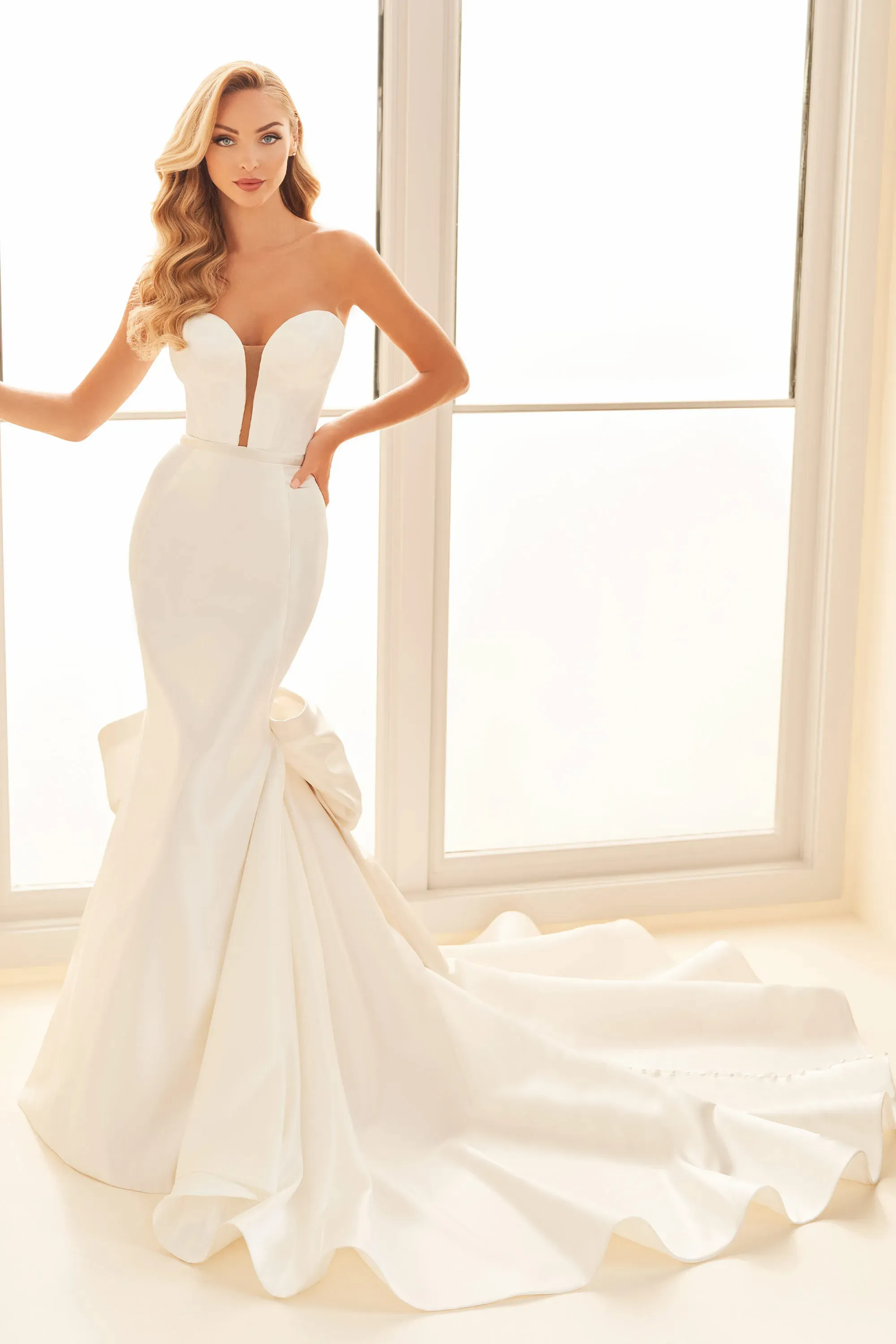 E523 Enchanting by Mon Cheri Bridals - Enchanting Wedding Dress - White Rose Bridal Newark NJ