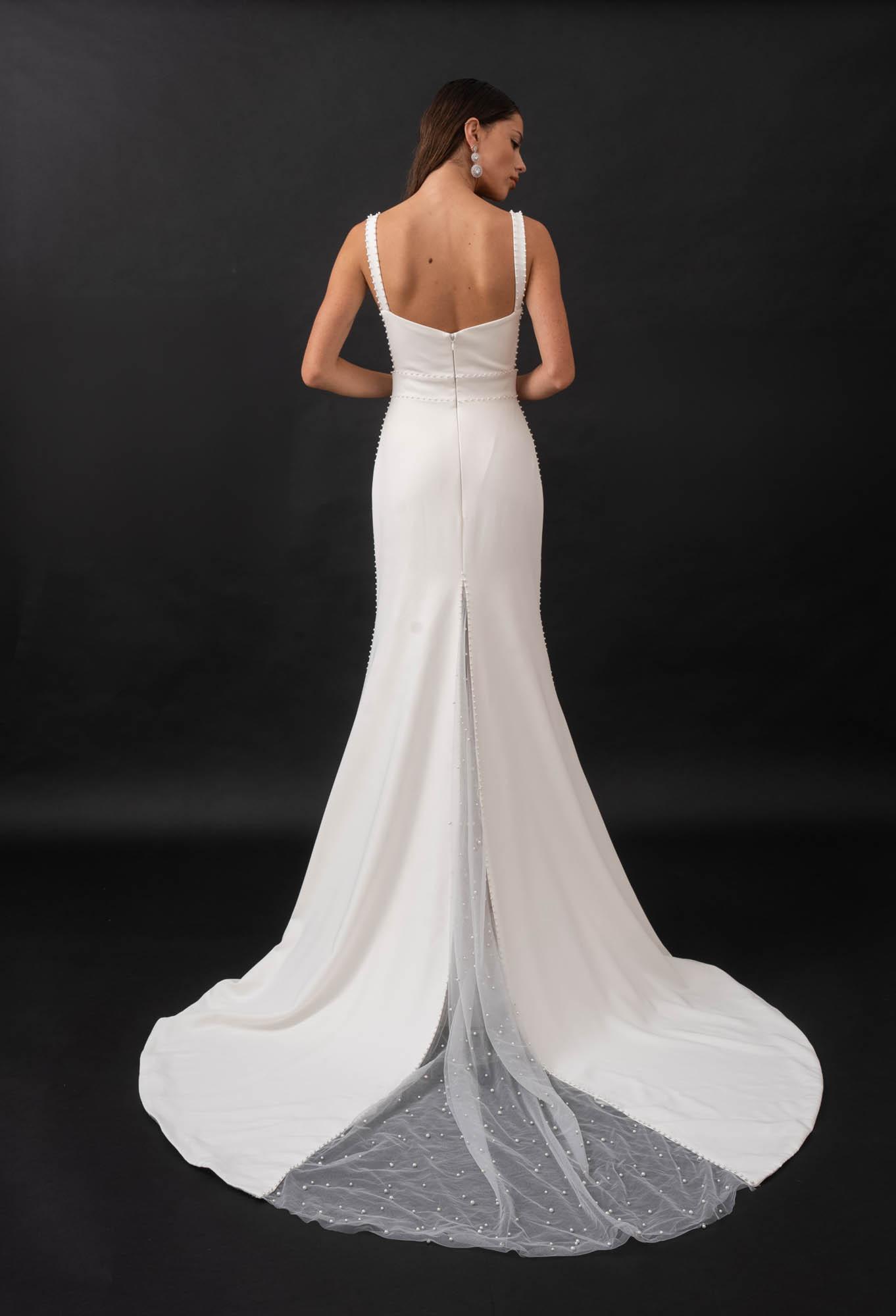 Sydney - Evie Young Wedding Dress - White Rose Bridal Newark NJ (view 2)