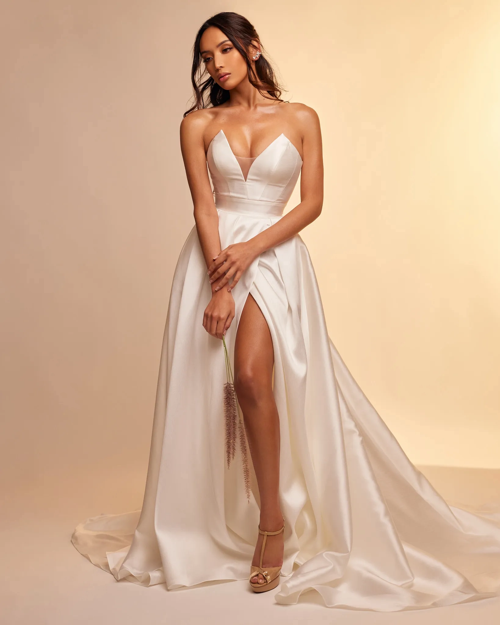 Tracy - Jimme Huang Wedding Dress - White Rose Bridal Newark NJ (view 3)