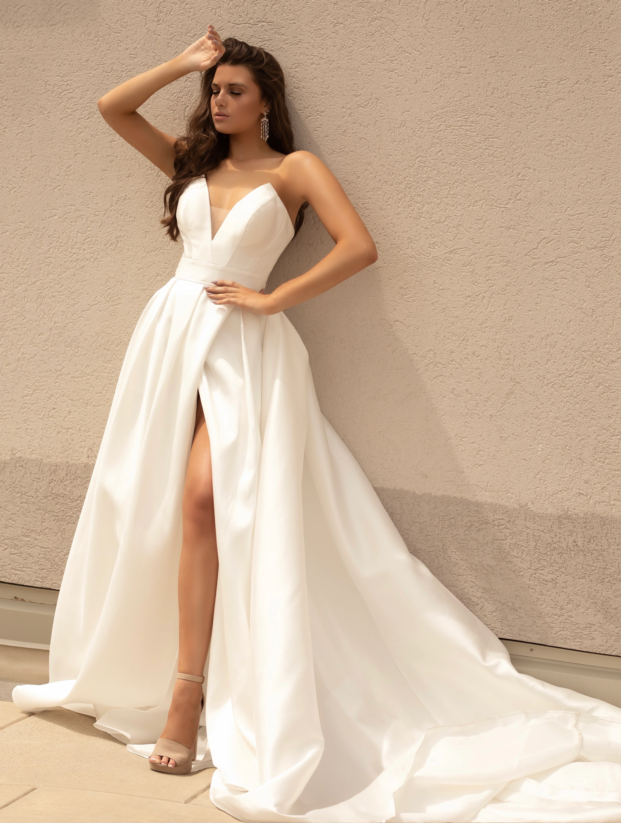 Tracy - Jimme Huang Wedding Dress - White Rose Bridal Newark NJ (view 5)