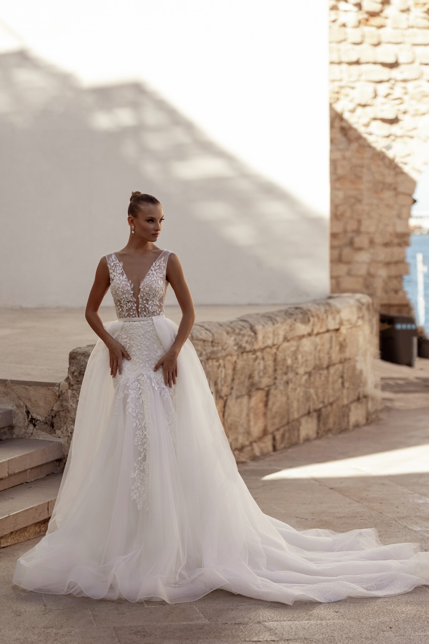 Mimosa - Madioni Wedding Dress - White Rose Bridal Newark NJ (view 2)