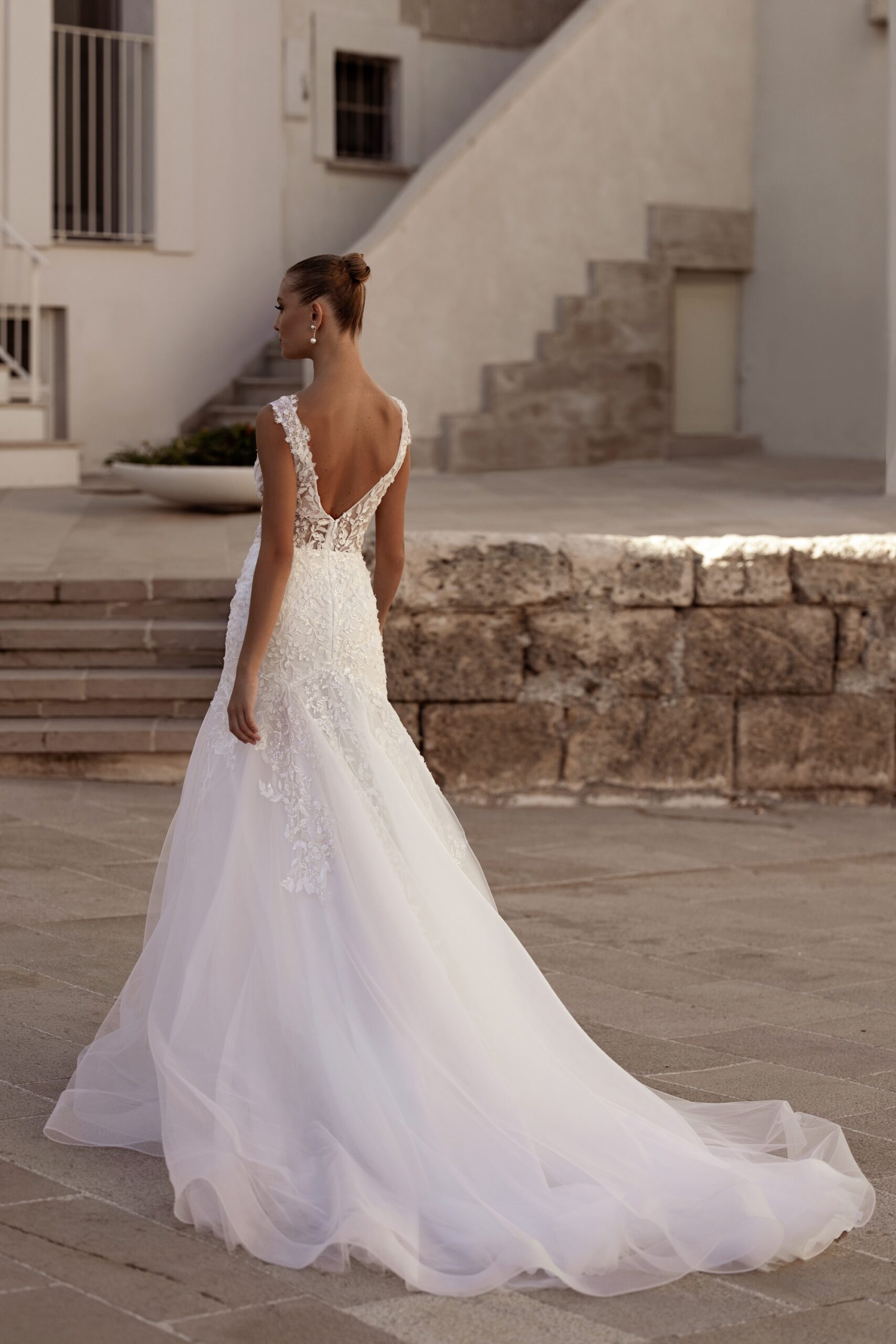 Mimosa - Madioni Wedding Dress - White Rose Bridal Newark NJ (view 3)