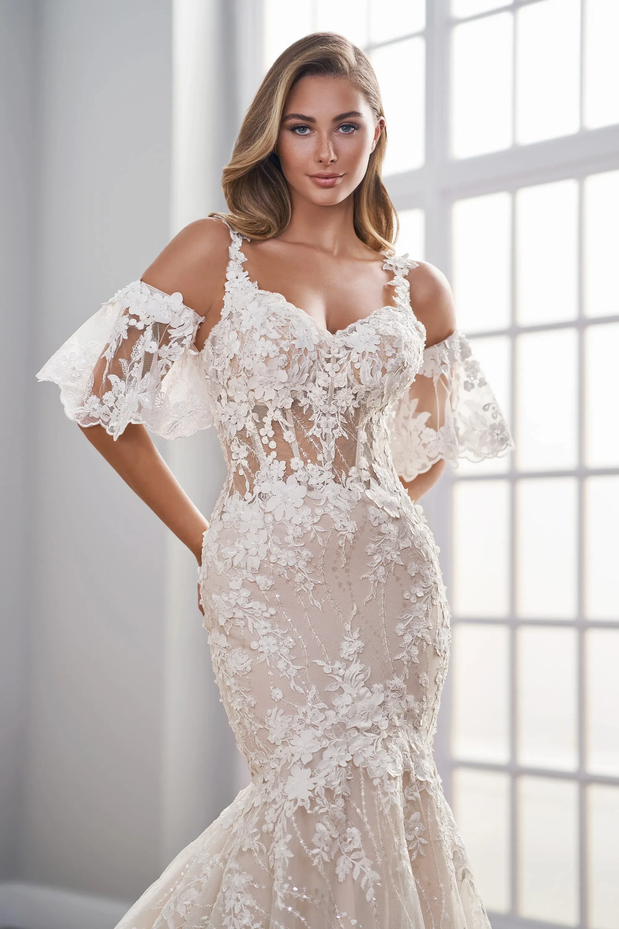 Chiara - Martin Thornburg Wedding Dress - White Rose Bridal Newark NJ (view 4)